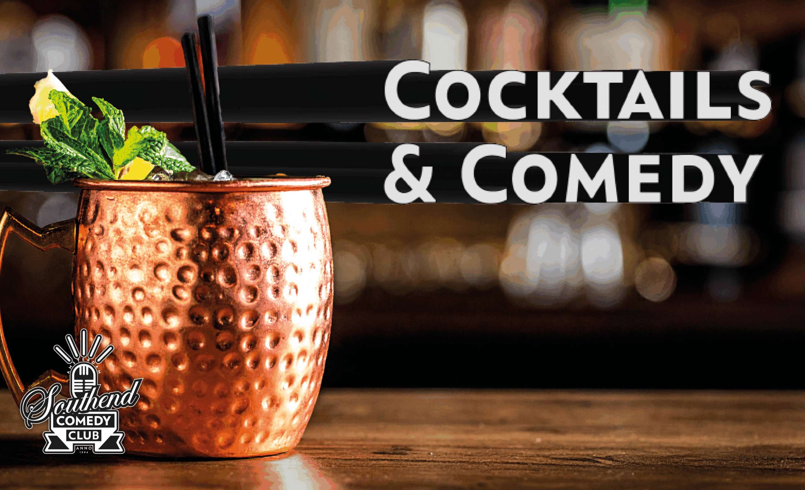 Cocktails & Comedy in English